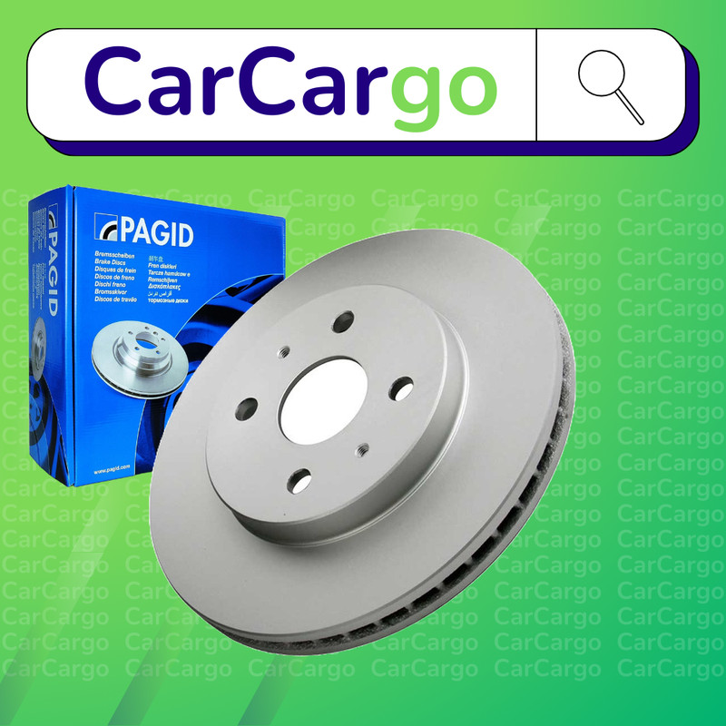 Pagid Vented Front Brake Discs Pair For Subaru Justy 1.0 2007-2024 254 mm