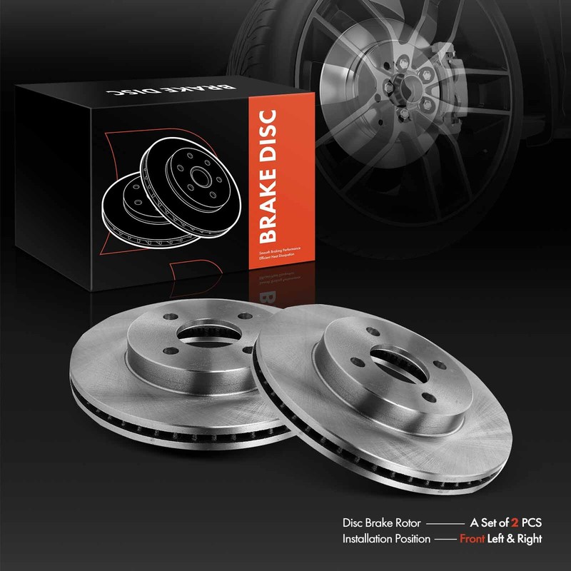 2pcs Disc Brake Rotors for Chevrolet Cobalt Pontiac G5 Saturn Front Left & Right gallery