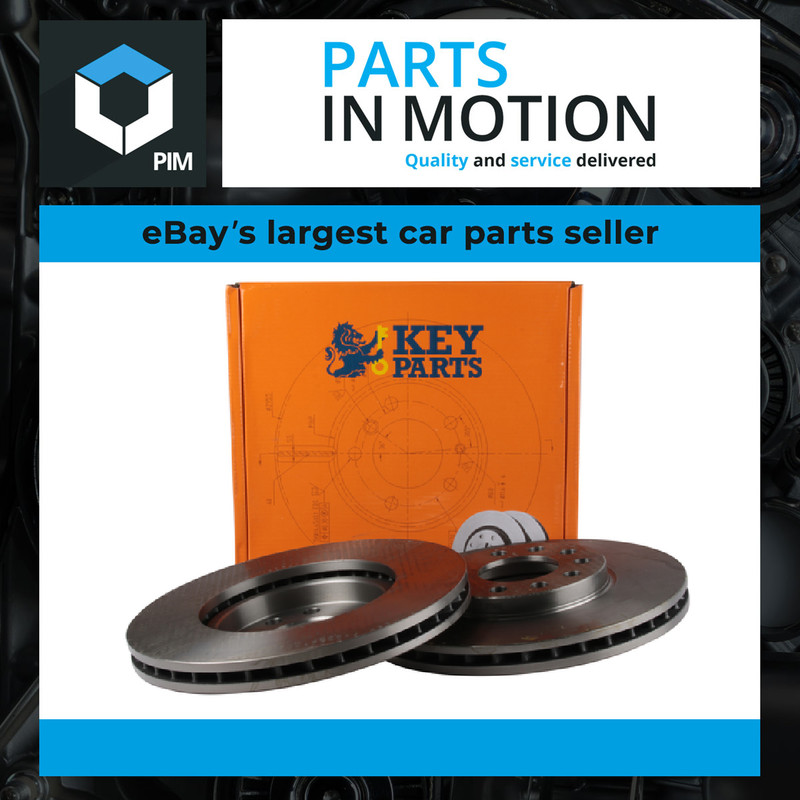 2x Brake Discs Pair Vented fits VAUXHALL ASTRA H 1.3D Front 2004 on Z13DTH 280mm