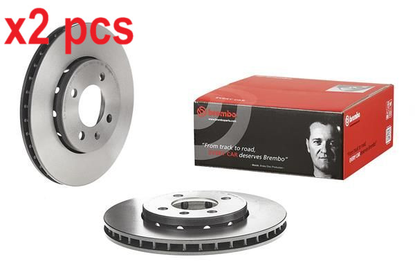 X2 PCS L&R SIDES FITS SEAT MII ELECTRIC BRAKE DISC 09.B975.11 BREMBO