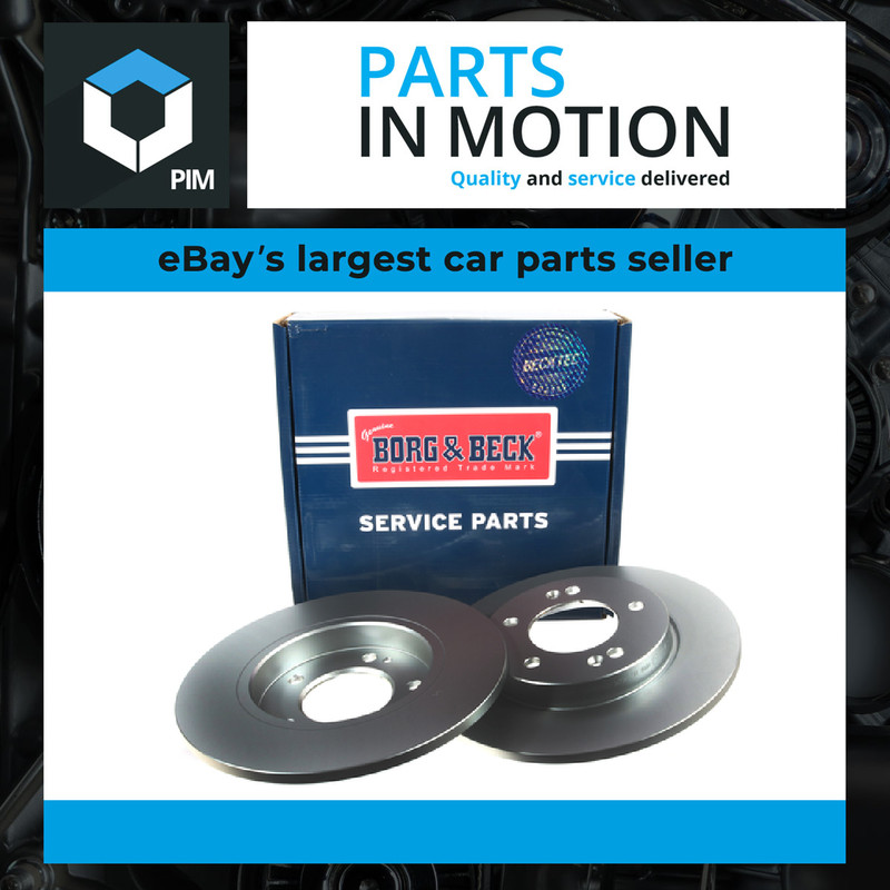 2x Brake Discs Pair Solid fits HYUNDAI i30 PD, PDE 1.6D Rear 2016 on 272mm Set