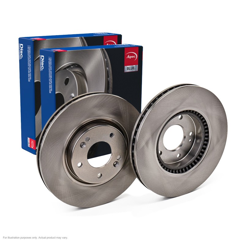 2x APEC Front Brake Discs For KIA SOUL II (PS) 1.6 CVVT 2016-18 SDK6295