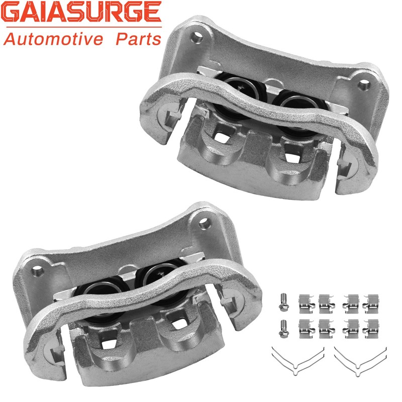 2pcs Front Brake Calipers w/ Brackets fits 11 – 15 Lexus RX350 Toyota Highlander
