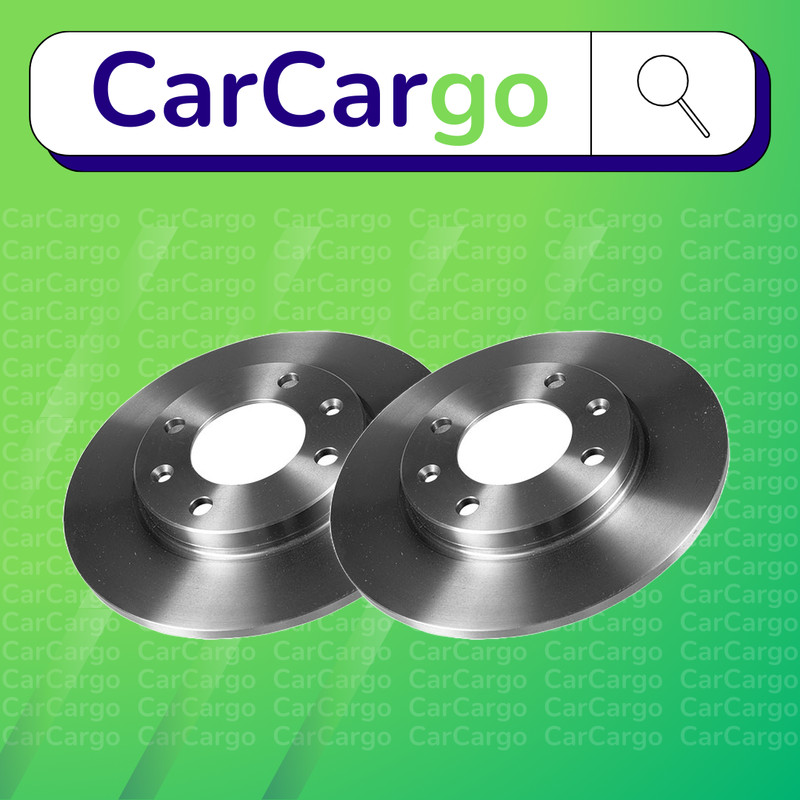 Premium Solid Rear Brake Discs Pair Citroën ZX 2.0 i 16V 1992-1997 247 mm