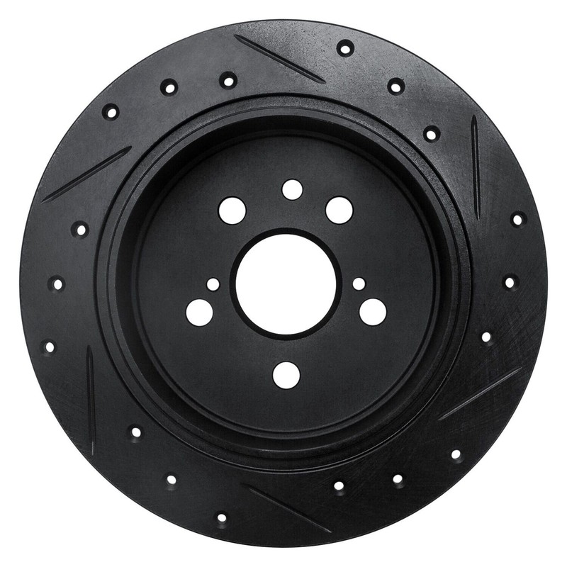 For Toyota Celica 94-95 Brake Rotor eLINE Drilled & Slotted 1-Piece Rear Driver