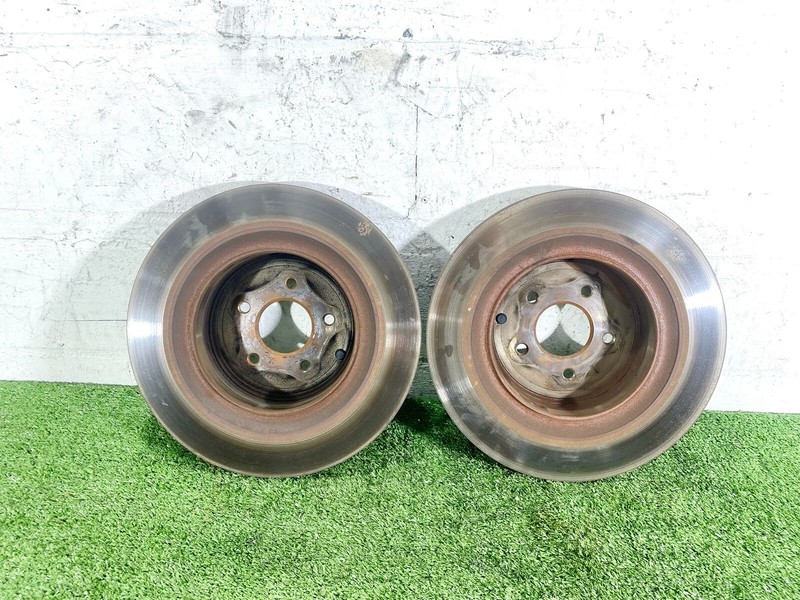 14-23 INFINITI Q50 Q60 RED SPORT REAR LEFT & RIGHT DISC BRAKE ROTORS SET 2 OEM gallery