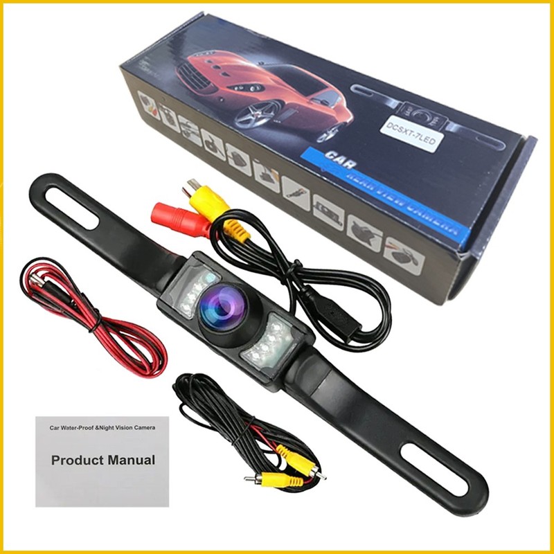 1xSet 170° Car Rear View Backup Camera W/ 7LED Reverse Parking IP68 Night Vision gallery
