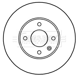 2x Brake Discs Pair Vented fits CHEVROLET AVEO T300 1.3D Front 11 to 15 256mm gallery