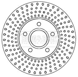 x2 Borg & Beck Front Axle Brake Discs Pair Fits Volvo BBD5304