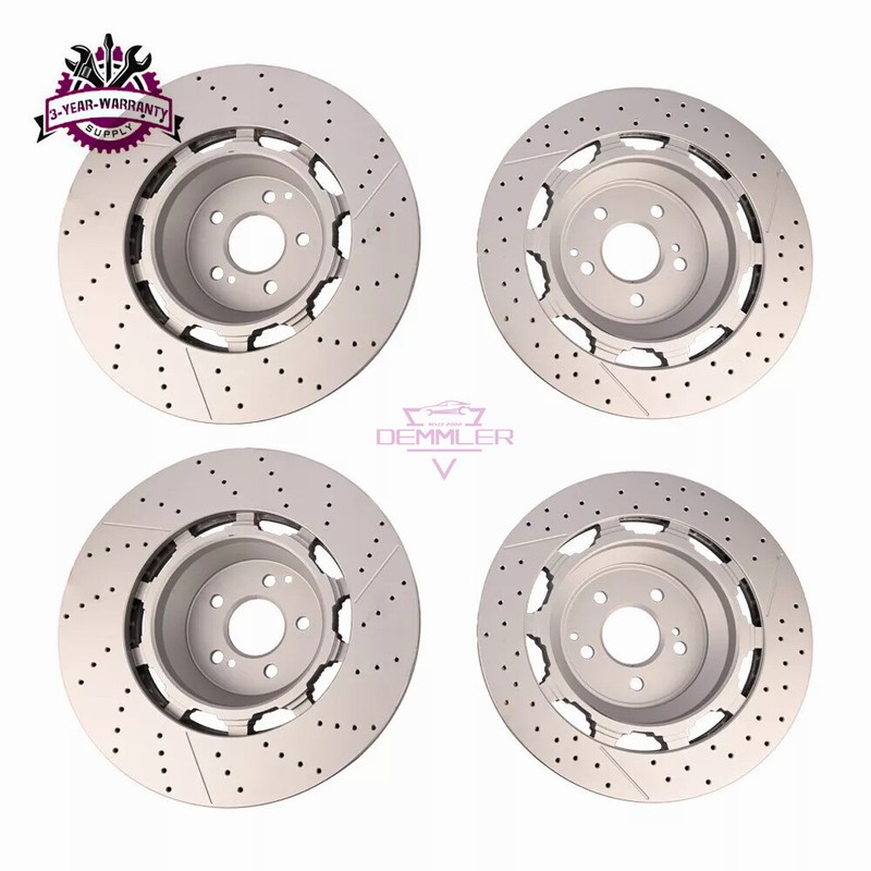 4Pcs Front & Rear Brake Rotors Fit Mercedes Benz W222 S63 AMG S65 AMG 2014-2020 gallery