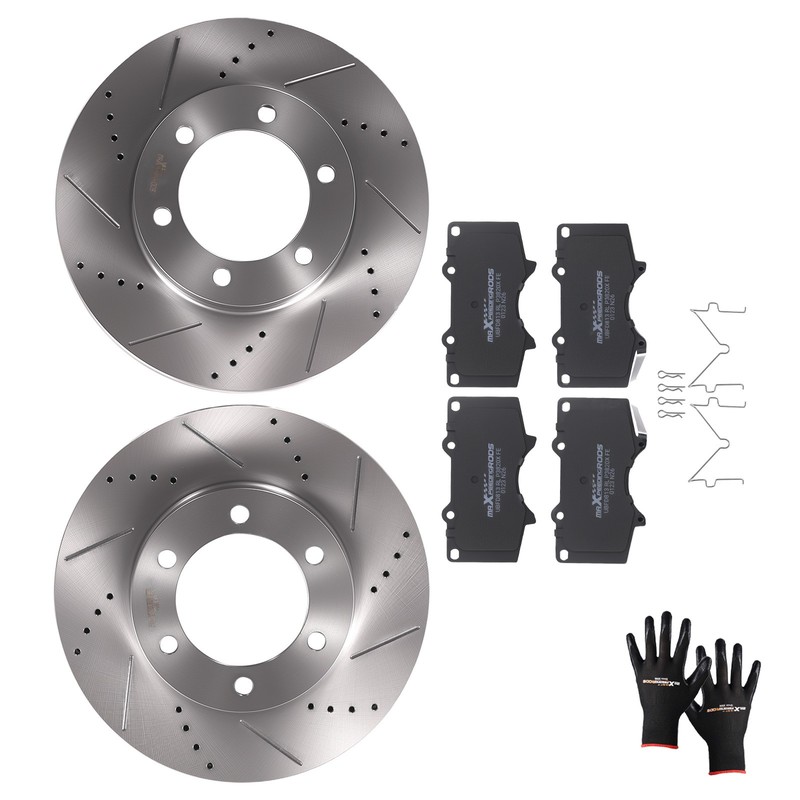 Front Brake Rotors and Pads Set for Toyota Sequoia 2001-2007/Tundra 2000-06 D976