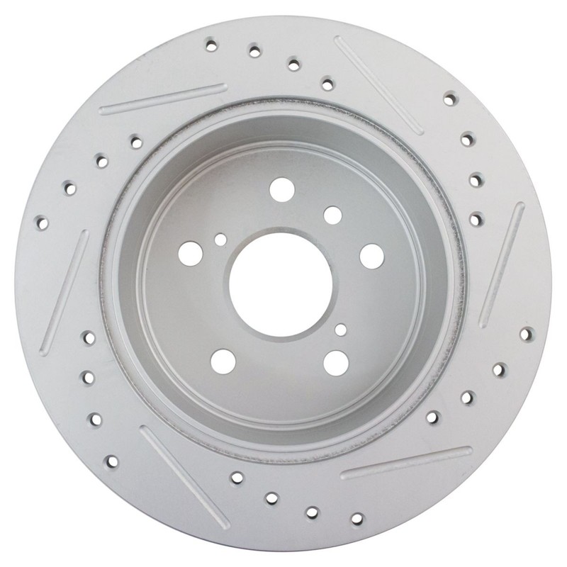 TRQ Performance Brake Rotor & Ceramic Pad Front & Rear Kit w/Chemicals gallery