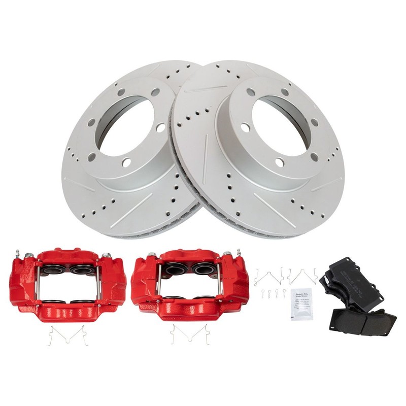 TRQ Front Brake Pad & Rotor Kit Fits 2001-2007 Toyota Sequoia 2000-2006 Tundra gallery