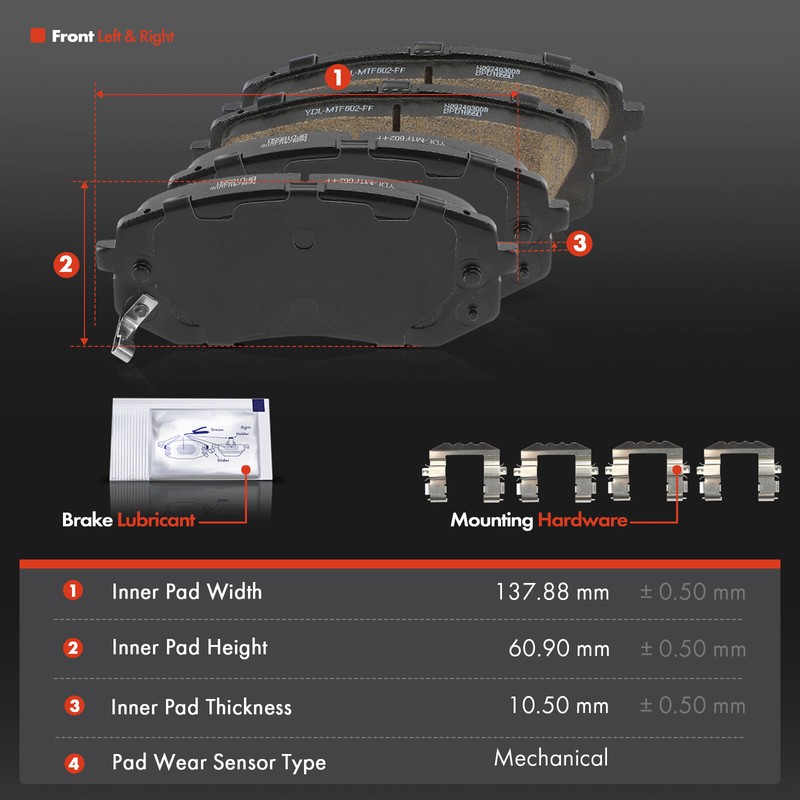 12x Front & Rear Side Disc Rotors & Brake Pads for Hyundai Kona 18-22 Kia Seltos gallery