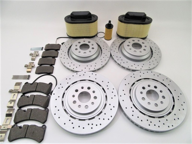 Maserati Ghibli Quattroporte brake pads rotors #860 14-16 FREE AIR & OIL FILTER