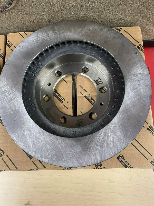 TOYOTA GENUINE OEM NEW 2005-2023 TACOMA 4WD OEM FRONT DISC BRAKE ROTORS qty 2 gallery