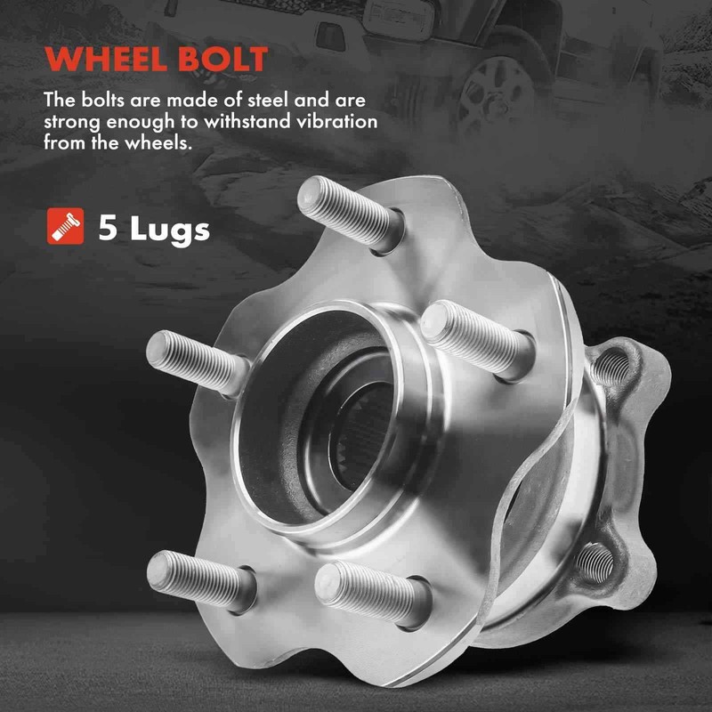 Rear Disc Rotors & Pads + Wheel Hub for Nissan Murano Pathfinder INFINITI AWD gallery