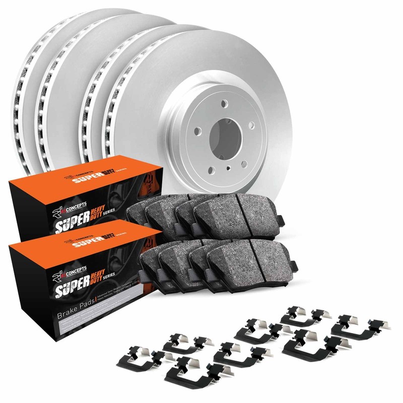 R1 Concepts Wdxh2 54124 R1 Brake Rotors Carbon Coated W Sup Dty Pads Hdw