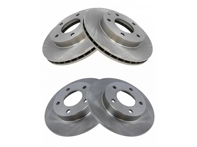 Front and Rear Brake Rotor Set For 2002-2003 Mazda Protege5 MF824NY