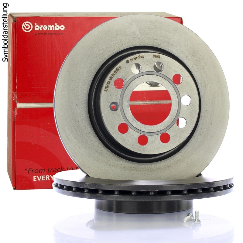 Brembo 08.B741.41 UV Coated solid Rear Brake Rotor MERCEDES-BENZ OE# A1724230212