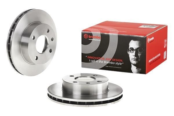 2X Brembo 09.4914.34 Front Vented Brake Discs Fits Ford Chimaera Escort Orion Si