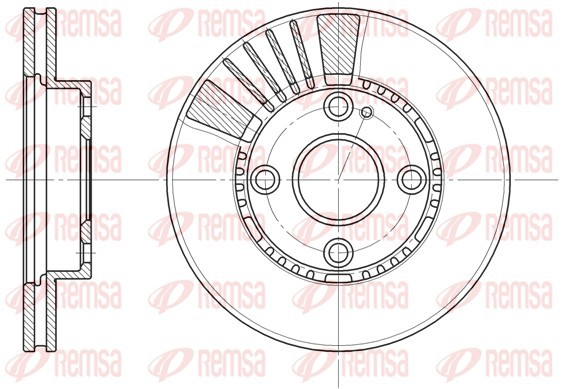 Remsa 6834.10 Brake Disc for Mazda gallery