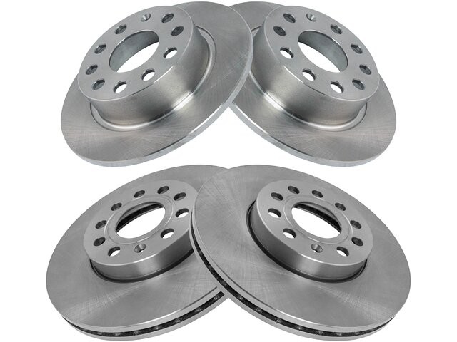 Front and Rear TRQ Brake Rotor Set fits Audi A3 2010-2013 TDI 11DFST
