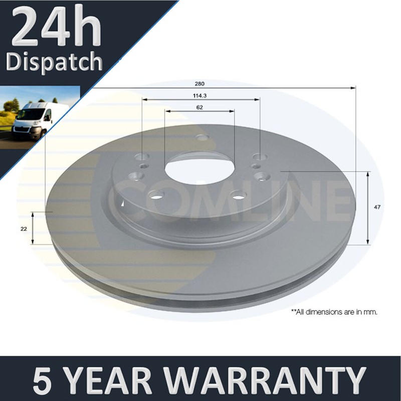 Fits Suzuki Vitara 2015- SX4 2013- 1.0 1.4 1.6 DDiS PV Front Brake Disc #1