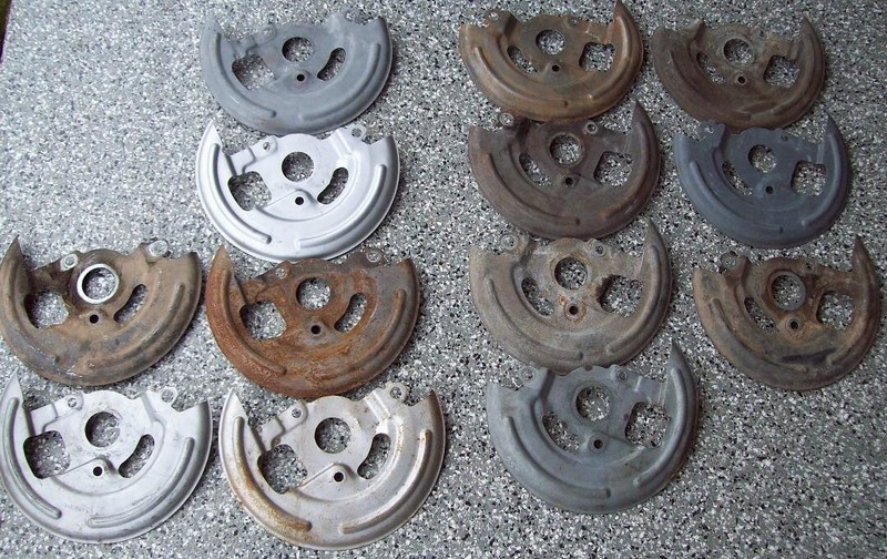 1970 Chevelle SS 396 454 LS6 Front Disc Brake Shields 5463565 5463566 One Pair