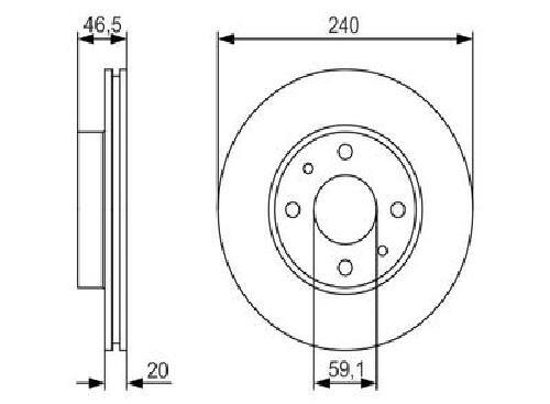 Genuine brake disc Bosch 0 986 479 S74 for Fiat gallery