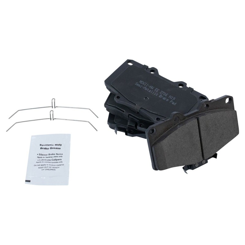 TRQ Front Metallic Brake Pad & Performance Coated Rotor Kit w/Chemicals gallery