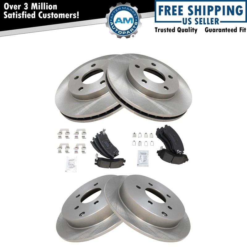 Front and Rear Brake Pad & Rotor Kit Fits 2002-2007 Buick Rendezvous