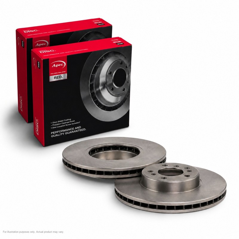 2X APEC Front Brake Discs for BMW X5 2000-06 332mm Vented DSK2223