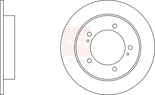 2x Brake Discs Pair Solid fits SUZUKI X90 1.6 Front 95 to 97 G16B 289mm Set New