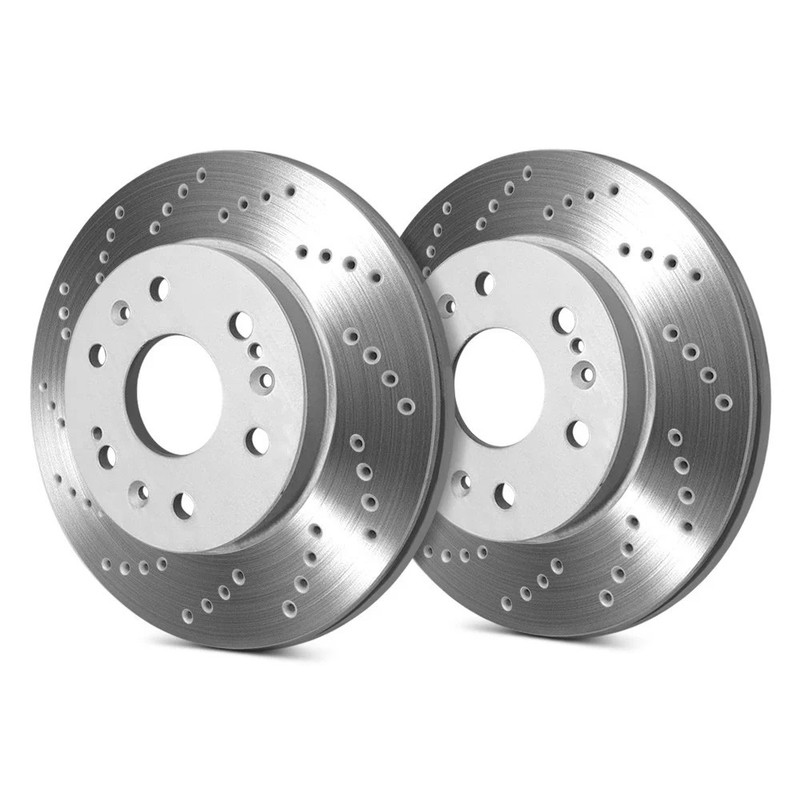 SP Performance Cross Drilled 1-Piece Front Brake Rotors gallery