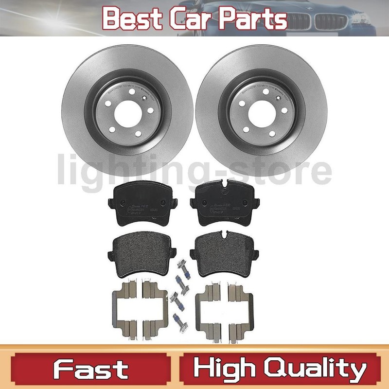 Rear Brake Pads and Disc Rotors Fits Audi A6 2.0L Audi A6 Quattro 3.0L 2.0L