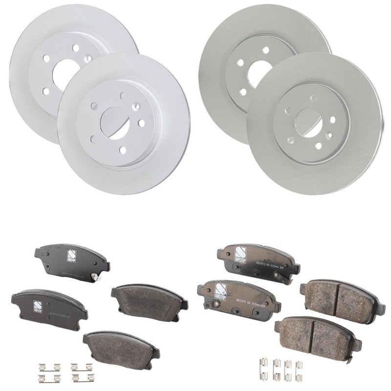 Front & Rear Brake Disc Rotors and Pads Kit for Chevy Buick Encore Trax 15-17