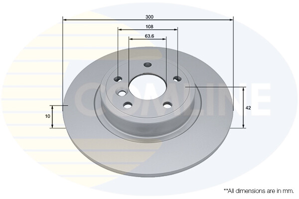 Fits Jaguar XE 2015- XF 2015- 2.0 D 3.0 Comline Rear Brake Disc #1 T4N1742 gallery