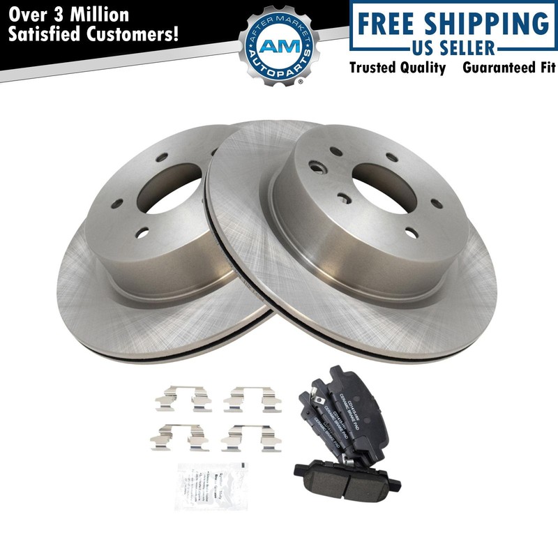 Rear Brake Pad & Rotor Kit Ceramic Fits INFINITI Nissan