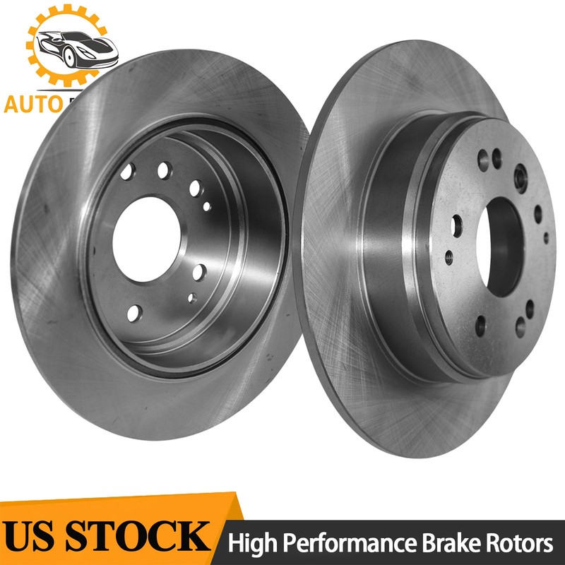 2pcs 282mm Rear Disc Brake Rotors for Acura TL 2004-2008 Honda Element 2003-2011