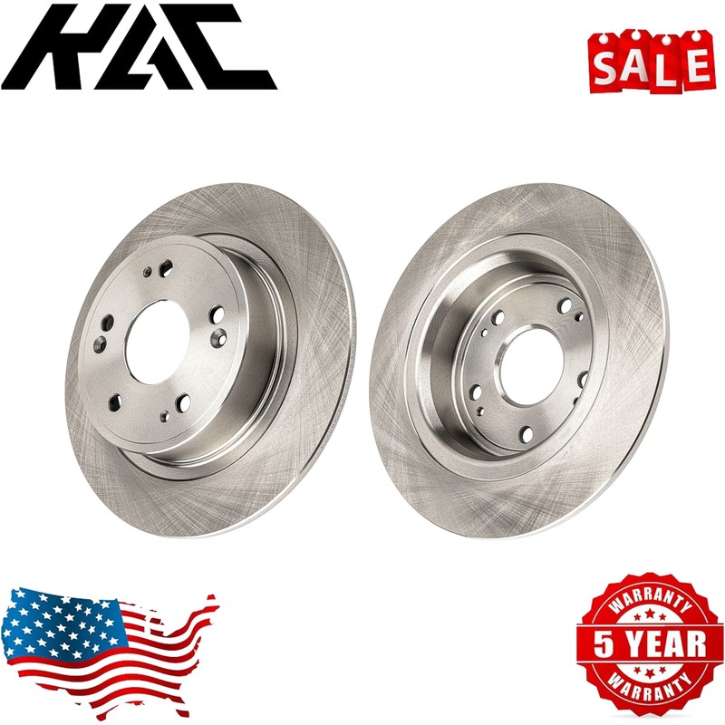 2x Rear Disc Brake Rotors 31479 For Honda Accord 05-17; Acura TSX 2009-14 282mm