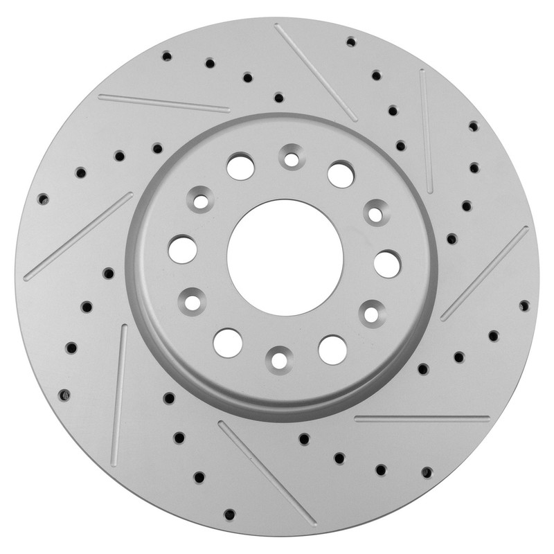 For GMC Acadia 17-23 Performance Cross Drilled & Slotted Front Disc Brake Rotors gallery