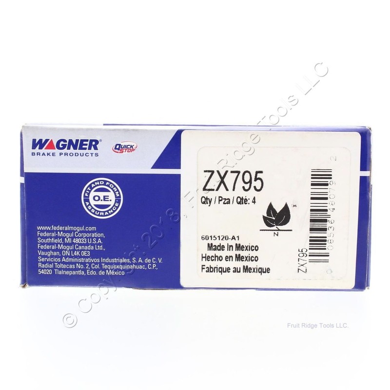 Wagner QuickStop Semi-Metalic Disc Brake Pad Set ZX795 fits 2001-2009 S60 - REAR gallery