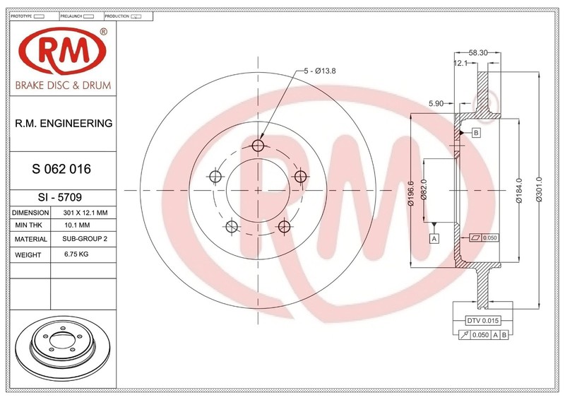 Rear Brake Rotor/Disc Fit For FORD Crown Victoria FRONT gallery