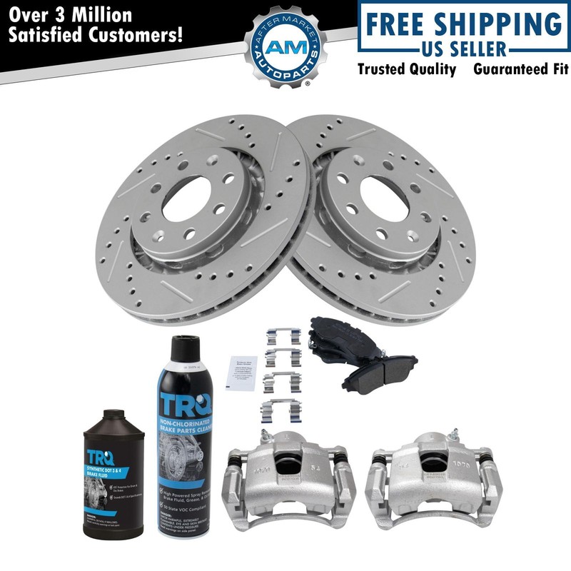 Front Brake Pad & Rotor Kit Fits 2004-2015 Chevrolet 2009 Pontiac