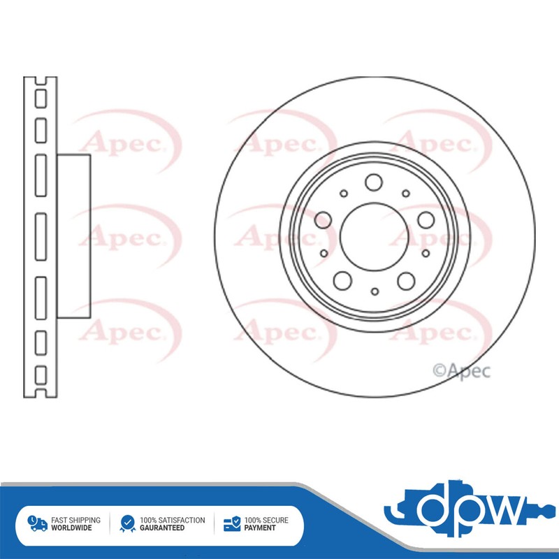 Fits Volvo S60 2003-2008 2.4 2.5 Brake Disc Front DPW 9475266
