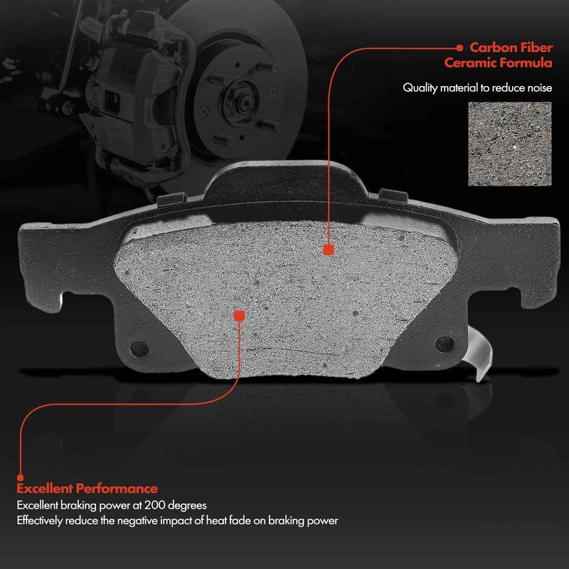 Drilled Rotors & Ceramic Brake Pads for Dodge Durango Jeep Grand Cherokee Rear gallery