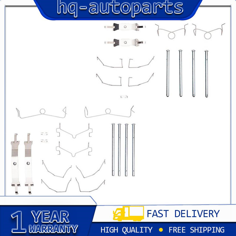 2x Dynamic Friction Company Front Rear Disc Brake Hardware Kit For LS460