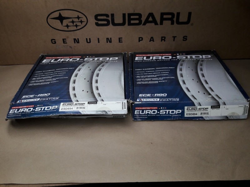 03-14 Volvo XC90 Power Stop ESD894 EuroStop Premium Brake Rotor Front 1389
