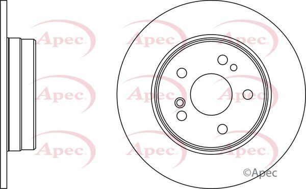 Brake Discs and Pads Set Rear FOR MERCEDES CLK 209 2.7 270 02->09 Diesel Apec gallery
